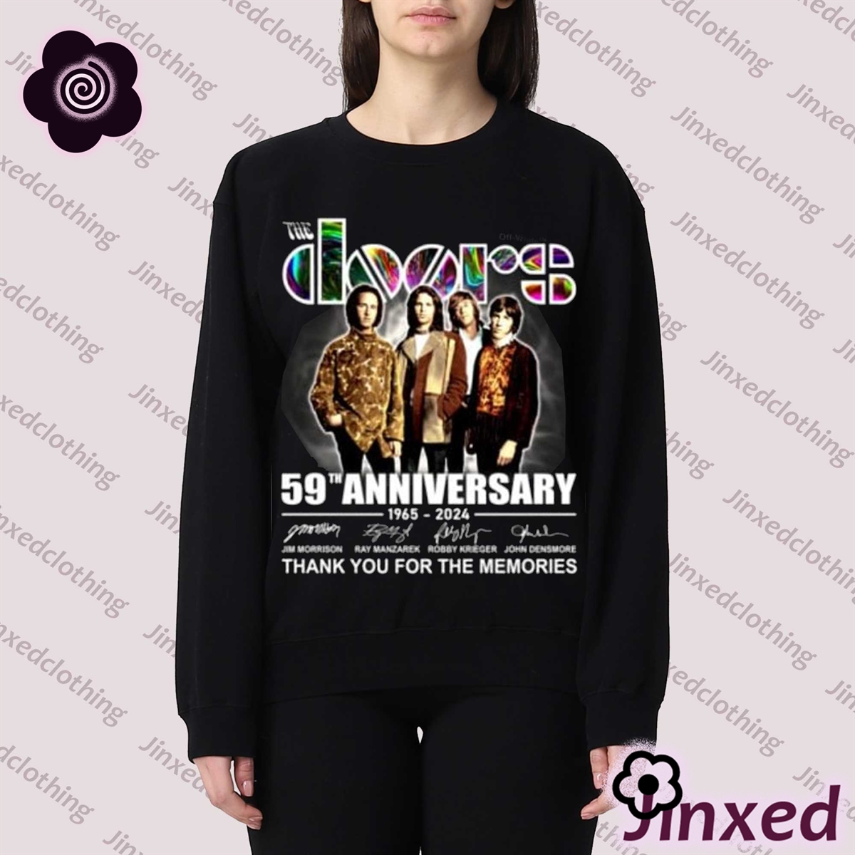 The Doors 59th Anniversary 1965-2024 Thank You For The Memories Unisex T-shirt 